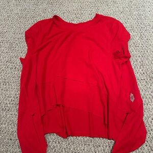 Free people movement tempo tank in red